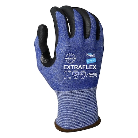 Armor Guys Cut Resistant Gloves, Cut Level A3 , HCT Nano-Foam Palm , L 12 PK 04-350-L